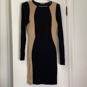 Black & tan dress